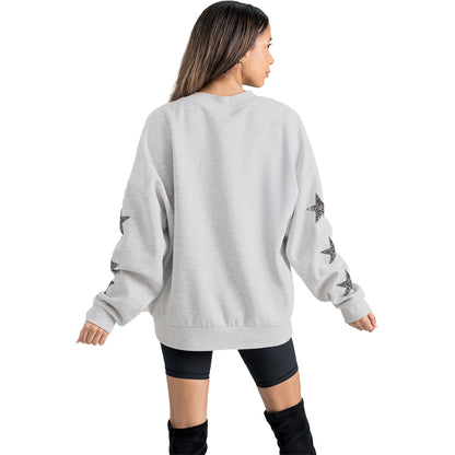 Gameday Couture Women's Kansas Star Sleeve Crewneck