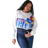 Gameday Social Women's Kansas Jayhawks Oversized Cropped Crewneck