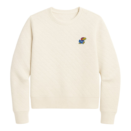 Flag & Anthem Women's Jayhawks Quilted Crewneck