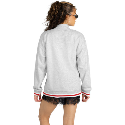 Gameday Couture Kansas Jayhawks Crest Grey Mock Neck