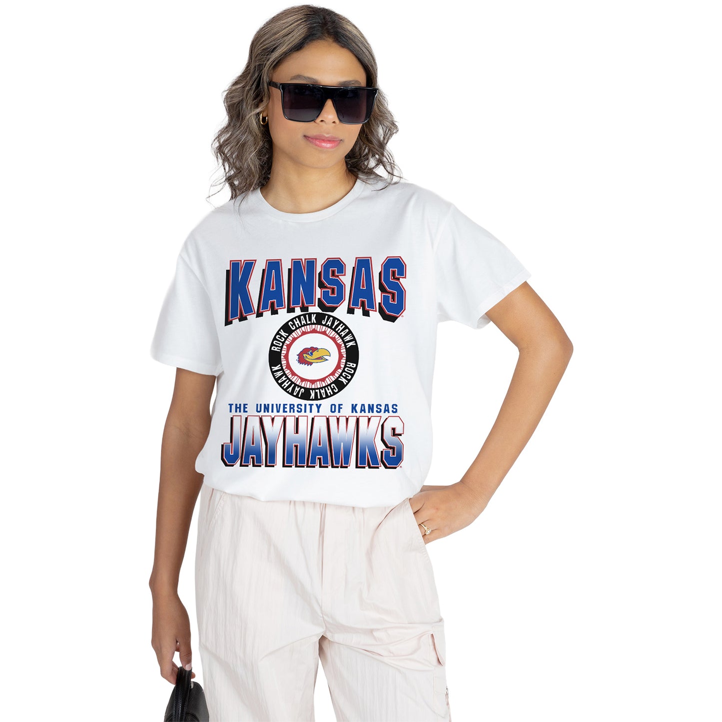 Gameday Couture Women's Kansas Jayhawks Circle Graphic Tee