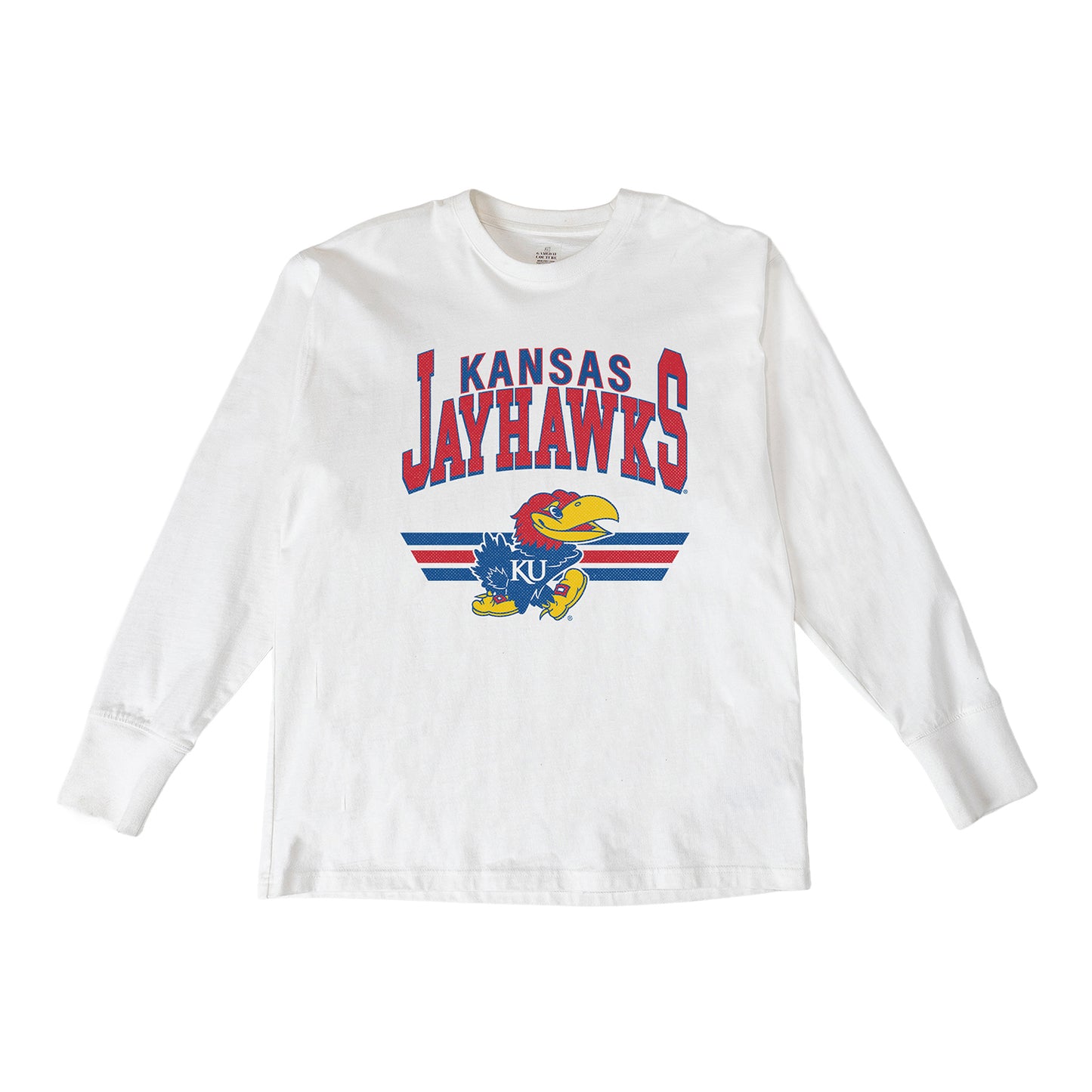 Gameday Couture Women's Kansas Jayhawks Team Stripe Long Sleeve Tee