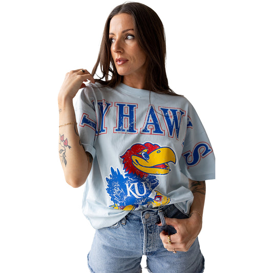 Gameday Social Kansas Jayhawks Oversized Tee