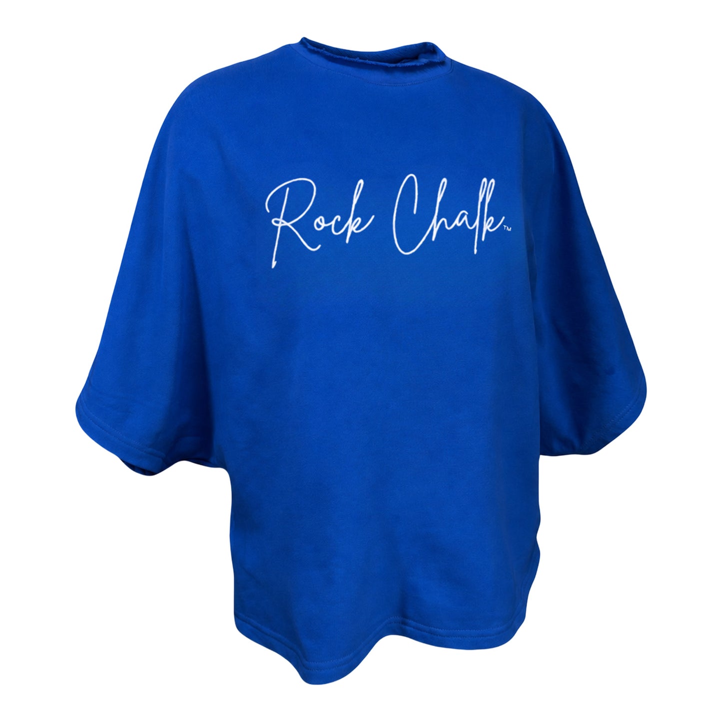 Emerson Street Women's Kansas Rock Chalk Script Flowy T-shirt