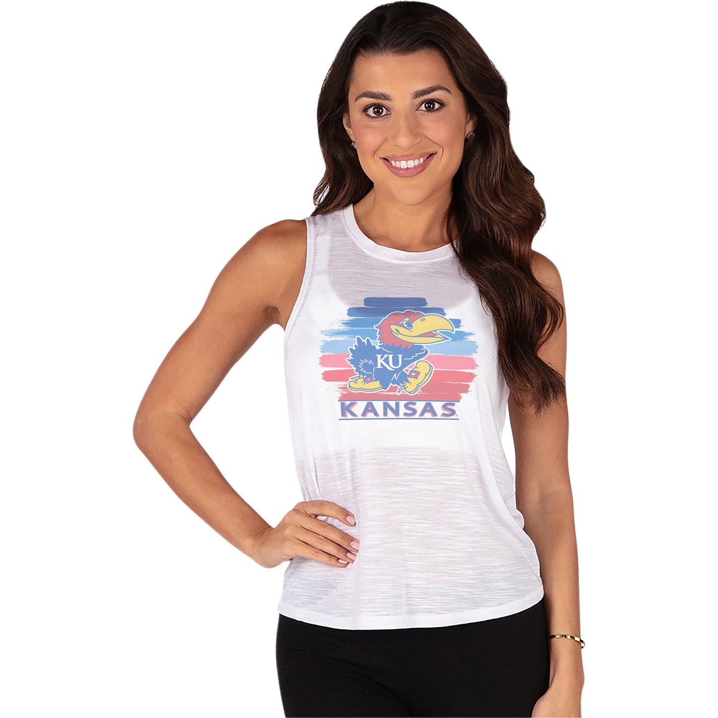 Women's Kansas Jayhawks Paint Tank