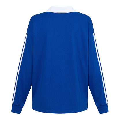 Hype & Vice Women's Kansas Jayhawks Oversized Collared V-neck