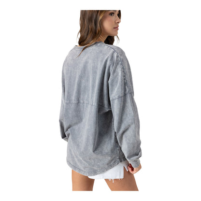 Gameday Couture Kansas Jayhawks Snow Grey Long Sleeve T-Shirt