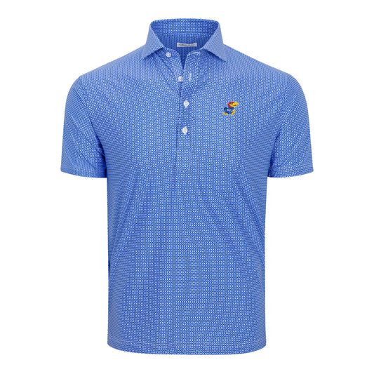 Collars and Co Kansas Jayhawk Mosaic Polo