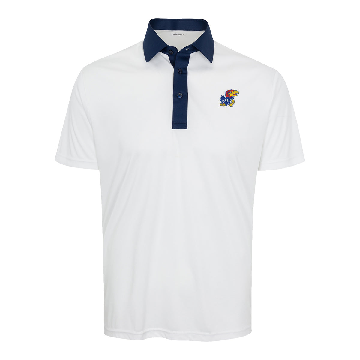 Collars and Co Kansas Jayhawk 2-Tone Collar Polo