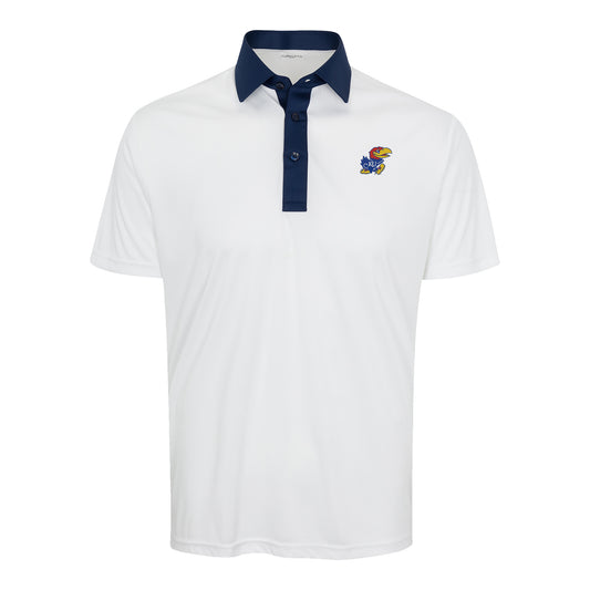 Collars and Co Kansas Jayhawk 2-Tone Collar Polo
