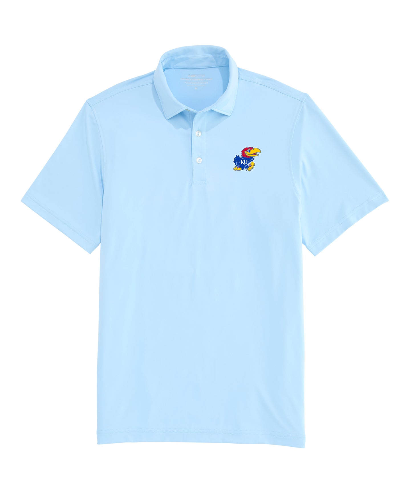 Vineyard Vines Kansas Jayhawk Light Blue Polo