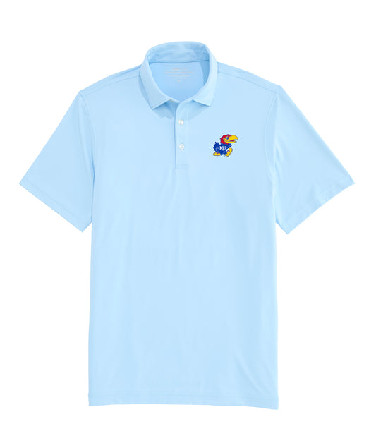Vineyard Vines Kansas Jayhawk Light Blue Polo
