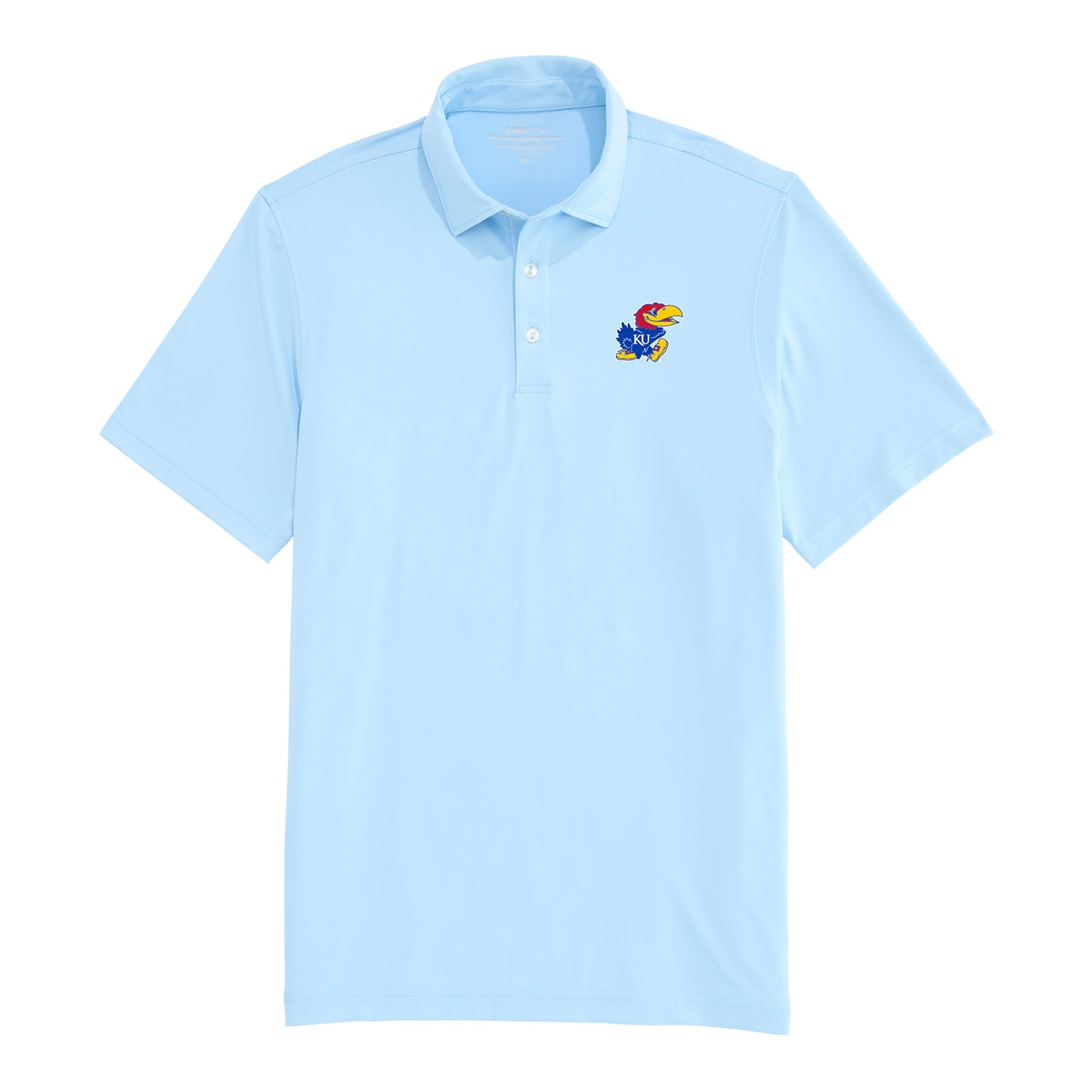 Vineyard Vines Kansas Jayhawk Light Blue Polo