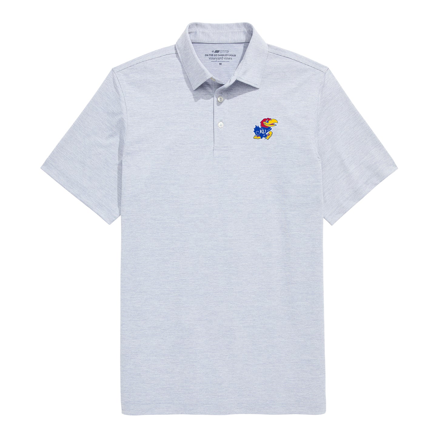 Vineyard Vines Kansas Jayhawk Grey Polo