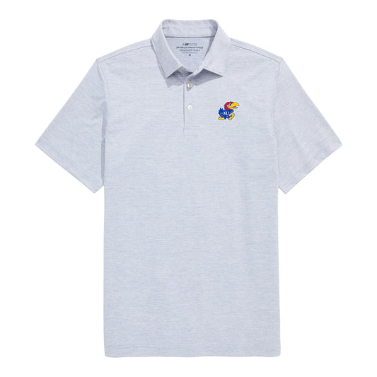 Vineyard Vines Kansas Jayhawk Grey Polo