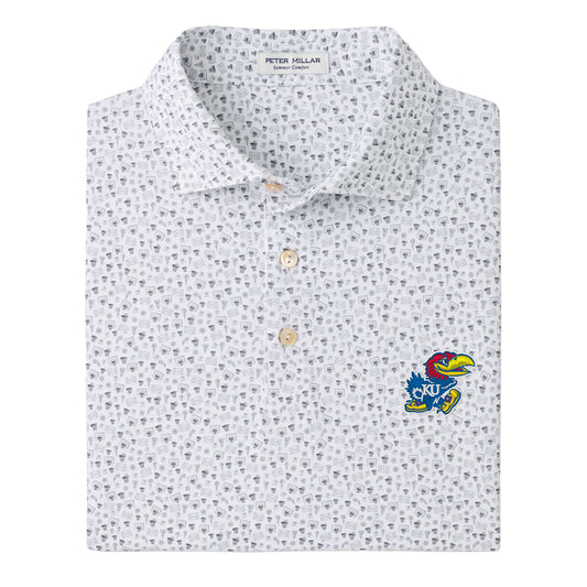 Peter Millar Kansas Jayhawks Buzzer Beater Polo