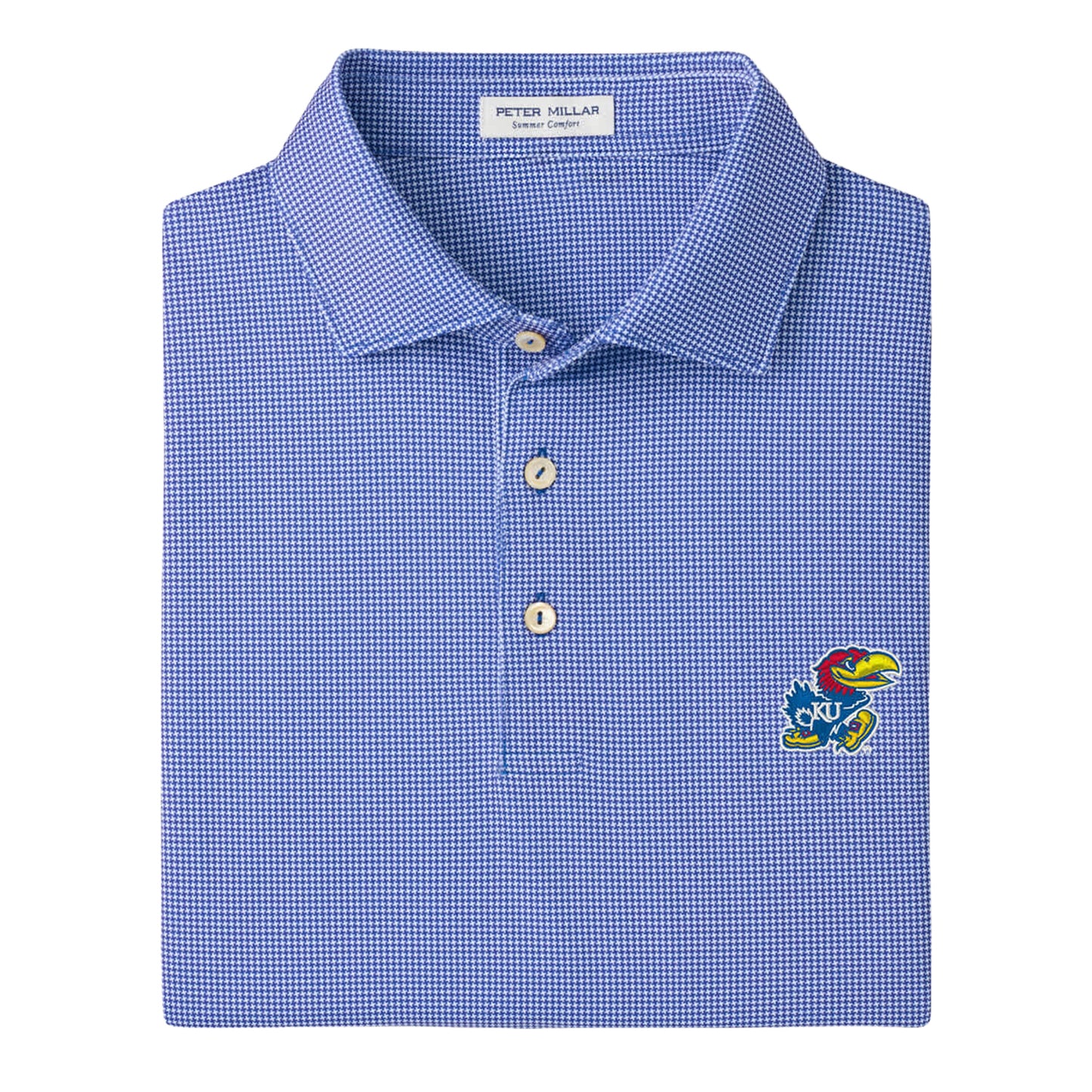 Peter Millar Kansas Jayhawks Boarder Print Polo
