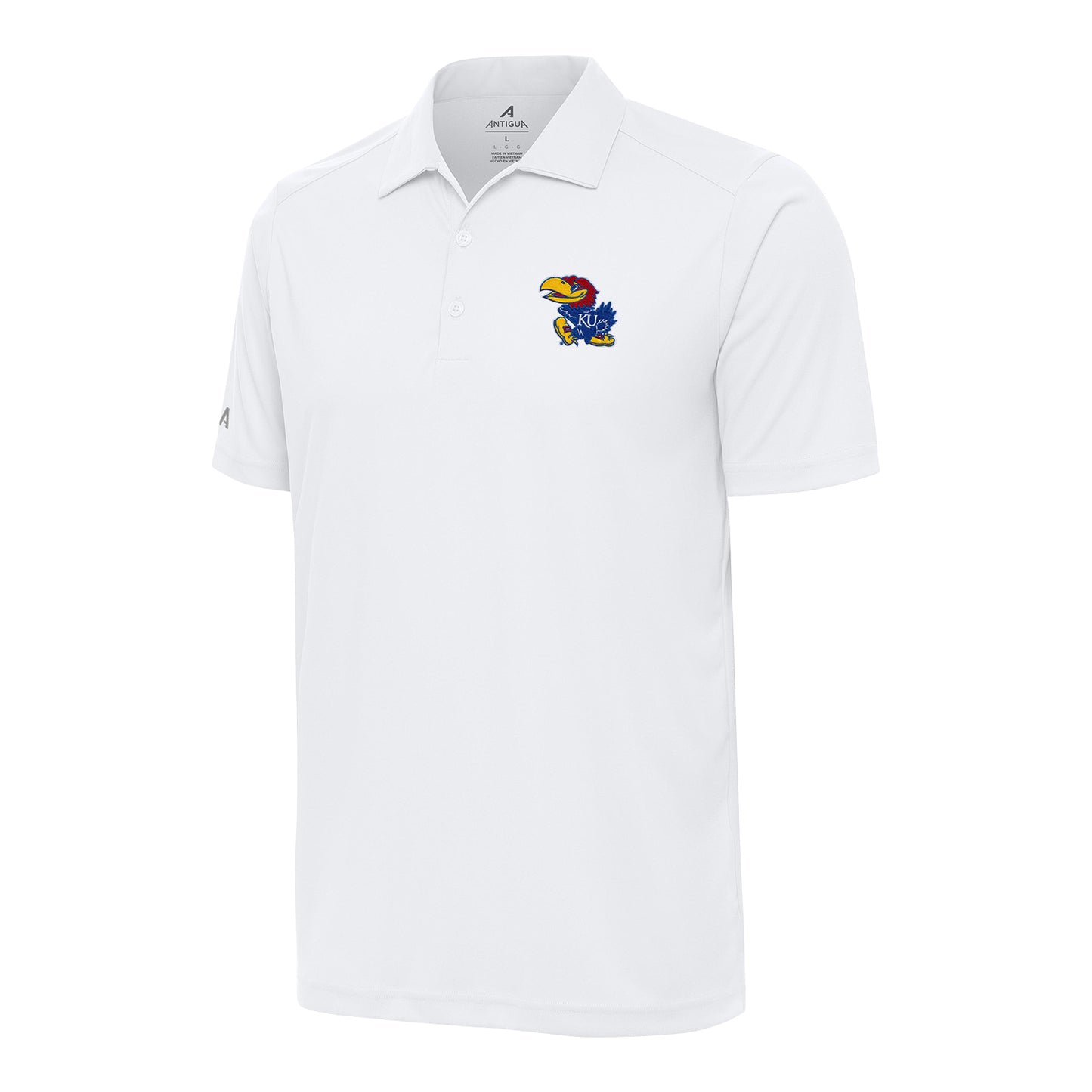 Antigua Kansas Jayhawks Tribute Polo - White