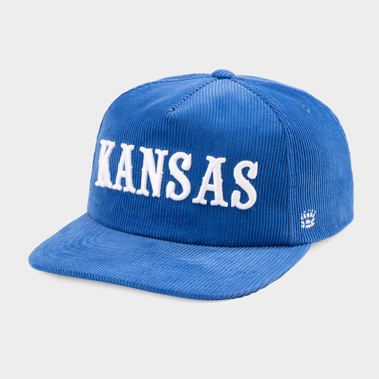 Homefield Kansas Jayhawks Circus Font Corduroy Hat