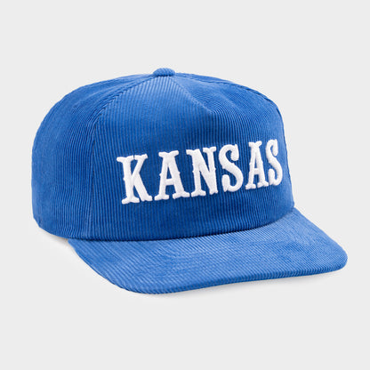 Homefield Kansas Jayhawks Circus Font Corduroy Hat