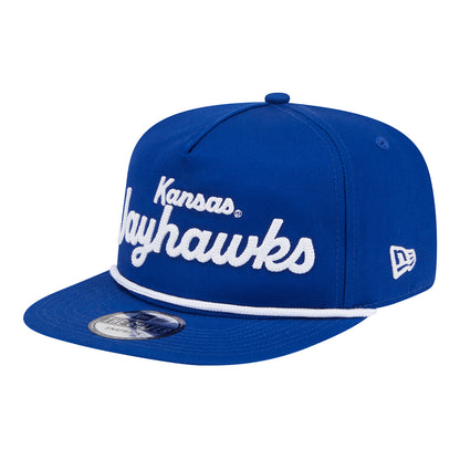 New Era Kansas Jayhawks Script Rope Golfer Hat