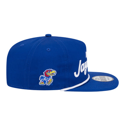 New Era Kansas Jayhawks Script Rope Golfer Hat