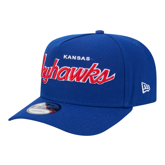 New Era Kansas Jayhawks Script 9FIFTY Snapback Hat