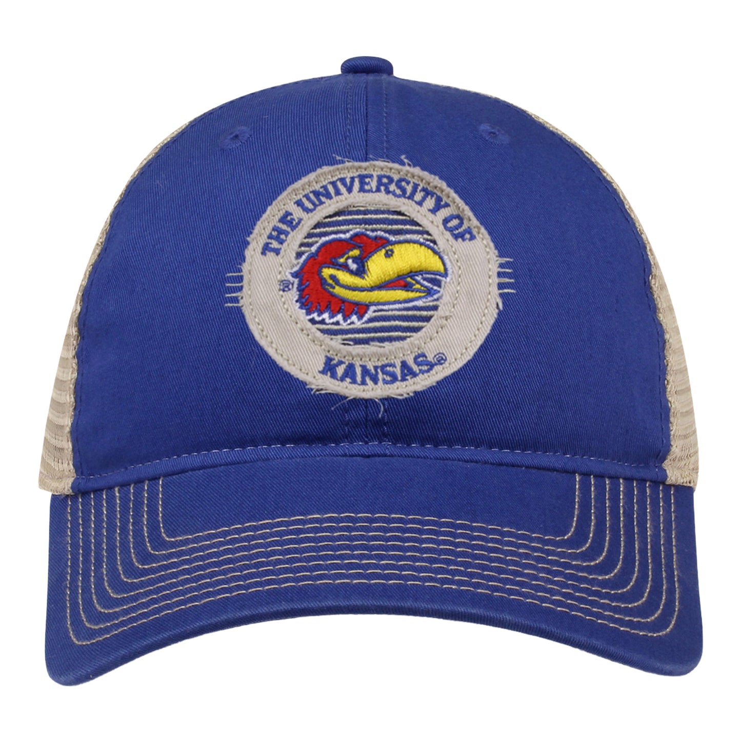 The Game Kansas Secondary Jayhawk Circle Trucker Hat