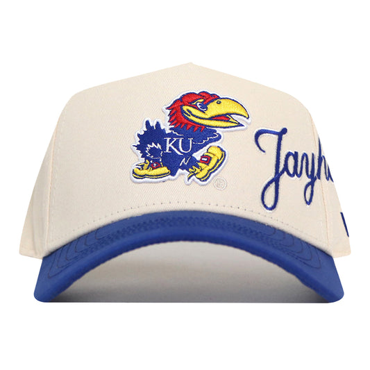 No Rivals Kansas Jayhawks Side Script 2-Tone Hat