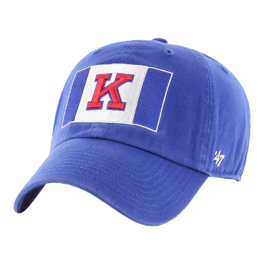 ’47 Brand Kansas Jayhawks K Flag Cleanup Hat