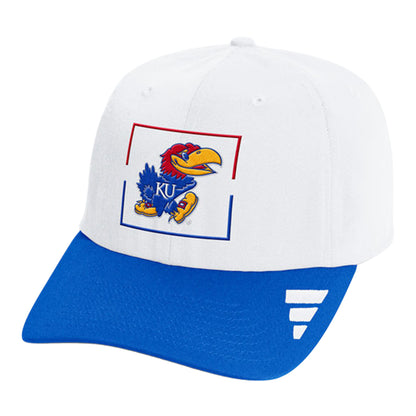 Adidas Kansas Jayhawks Primary Box 2-Tone Hat