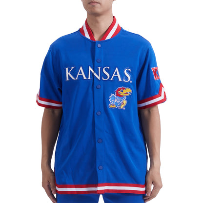 Pro Standard Kansas Jayhawks Warm Up Short Sleeve Jacket