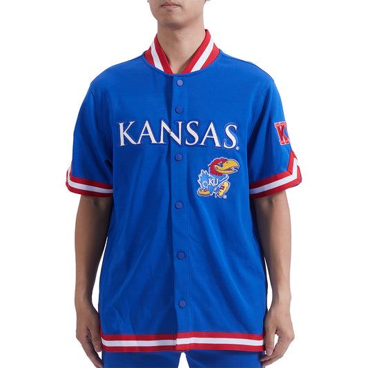 Pro Standard Kansas Jayhawks Warm Up Short Sleeve Jacket