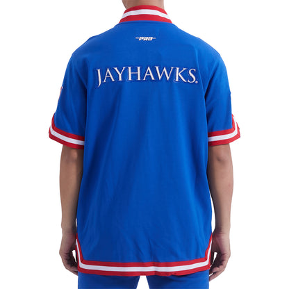 Pro Standard Kansas Jayhawks Warm Up Short Sleeve Jacket