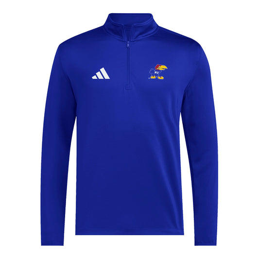 Adidas Kansas Primary Jayhawk 1/4 Zip