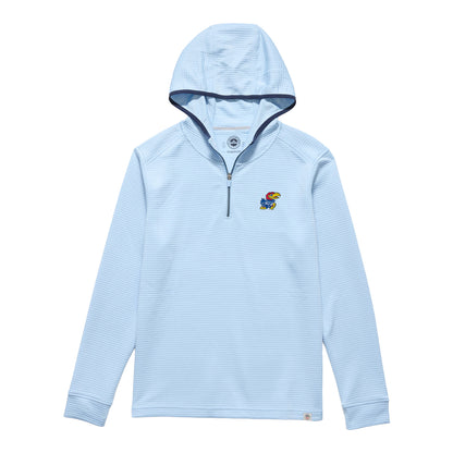 Flag & Anthem Kansas Jayhawks Legacy Waffle 1/4 Zip Hoodie