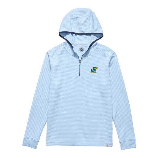 Flag & Anthem Kansas Jayhawks Legacy Waffle 1/4 Zip Hoodie
