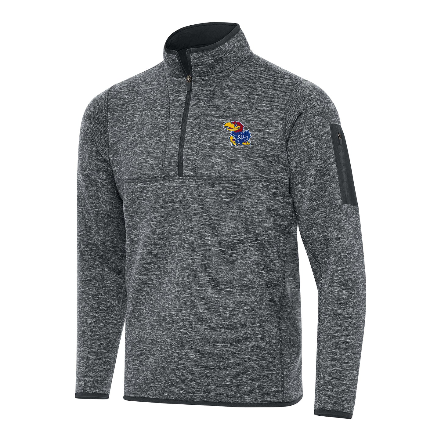 Antigua Kansas Jayhawks Fortune 1/4 Zip Pullover