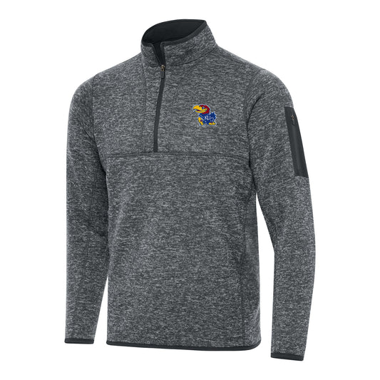 Antigua Kansas Jayhawks Fortune 1/4 Zip Pullover