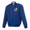 JH Design Kansas Jayhawks Reversible Flight Jacket