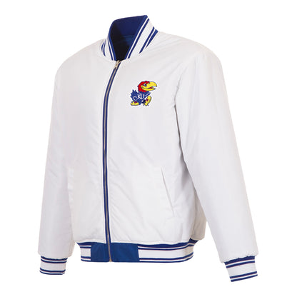 JH Design Kansas Jayhawks Reversible Flight Jacket