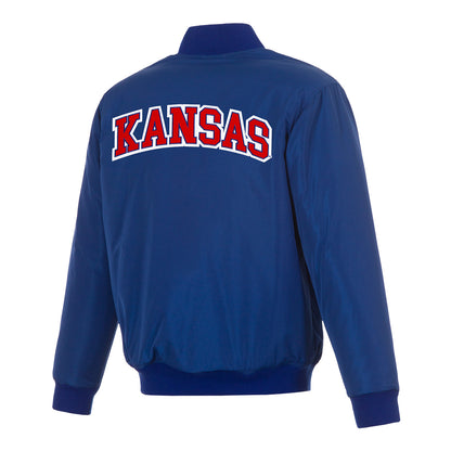 JH Design Kansas Jayhawks Reversible Flight Jacket