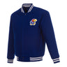 JH Design Kansas Jayhawks Reversible All Wool Jacket