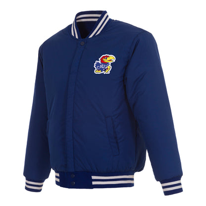 JH Design Kansas Jayhawks Reversible All Wool Jacket
