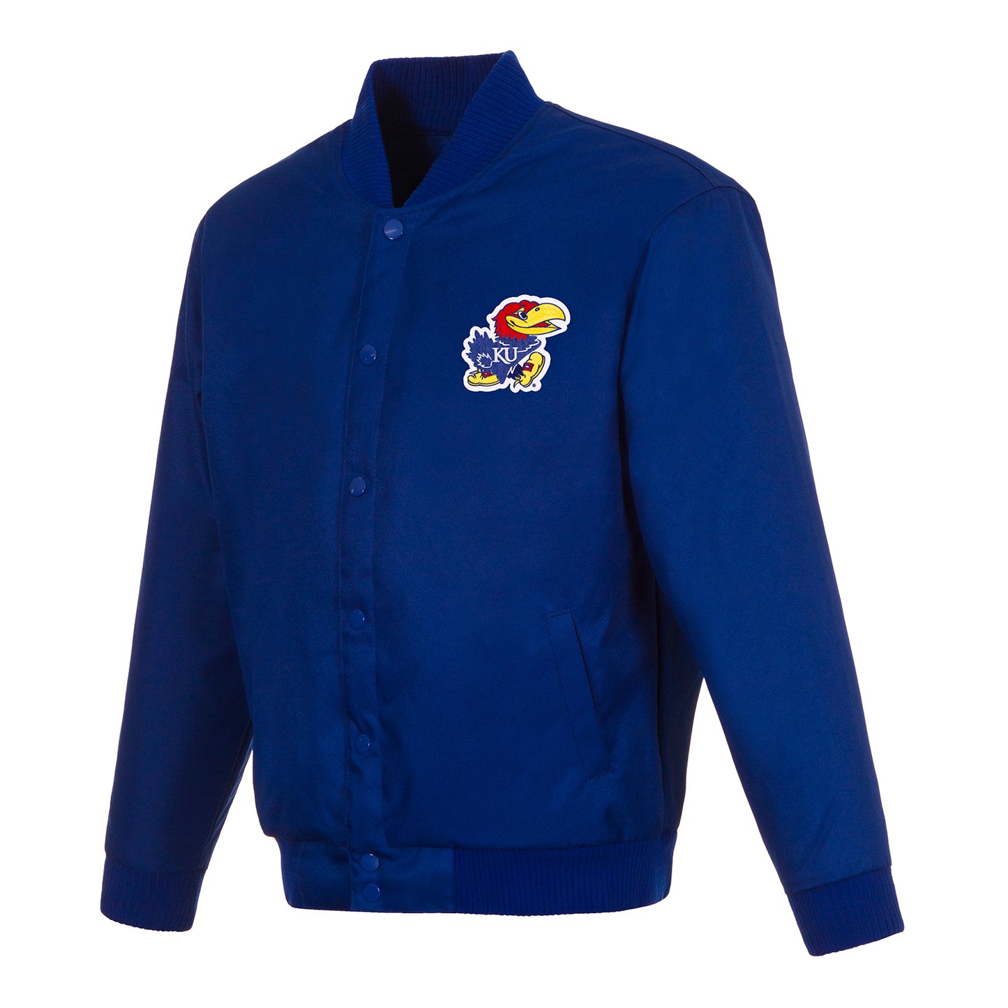JH Design Kansas Jayhawks Poly-Twill Jacket