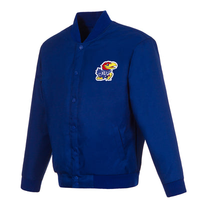 JH Design Kansas Jayhawks Poly-Twill Jacket