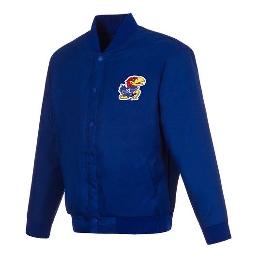 JH Design Kansas Jayhawks Poly-Twill Jacket