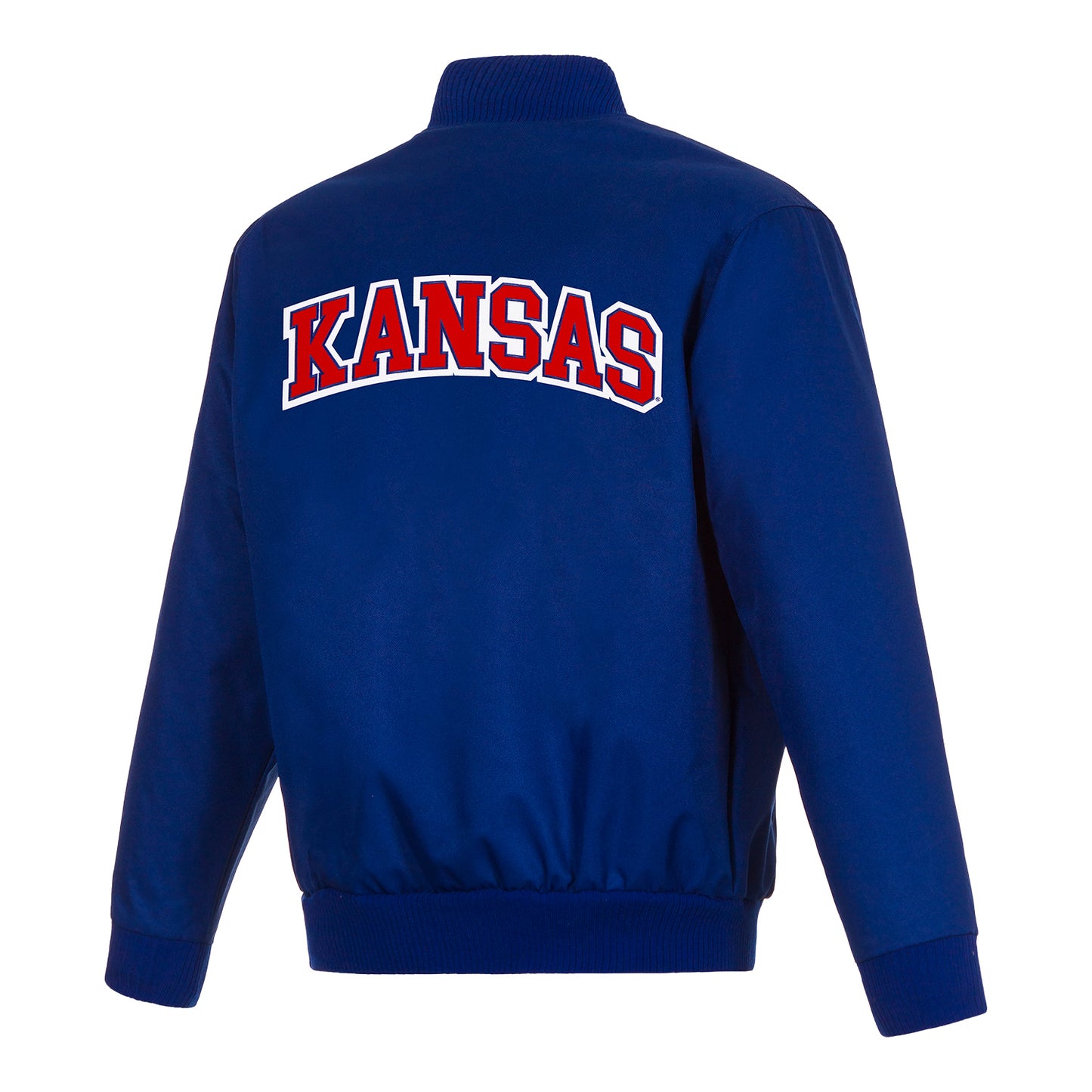 JH Design Kansas Jayhawks Poly-Twill Jacket
