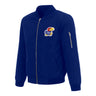 JH Design Kansas Jayhawks Nylon Bomber Jacket
