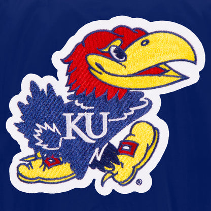 JH Design Kansas Jayhawks Nylon Bomber Jacket